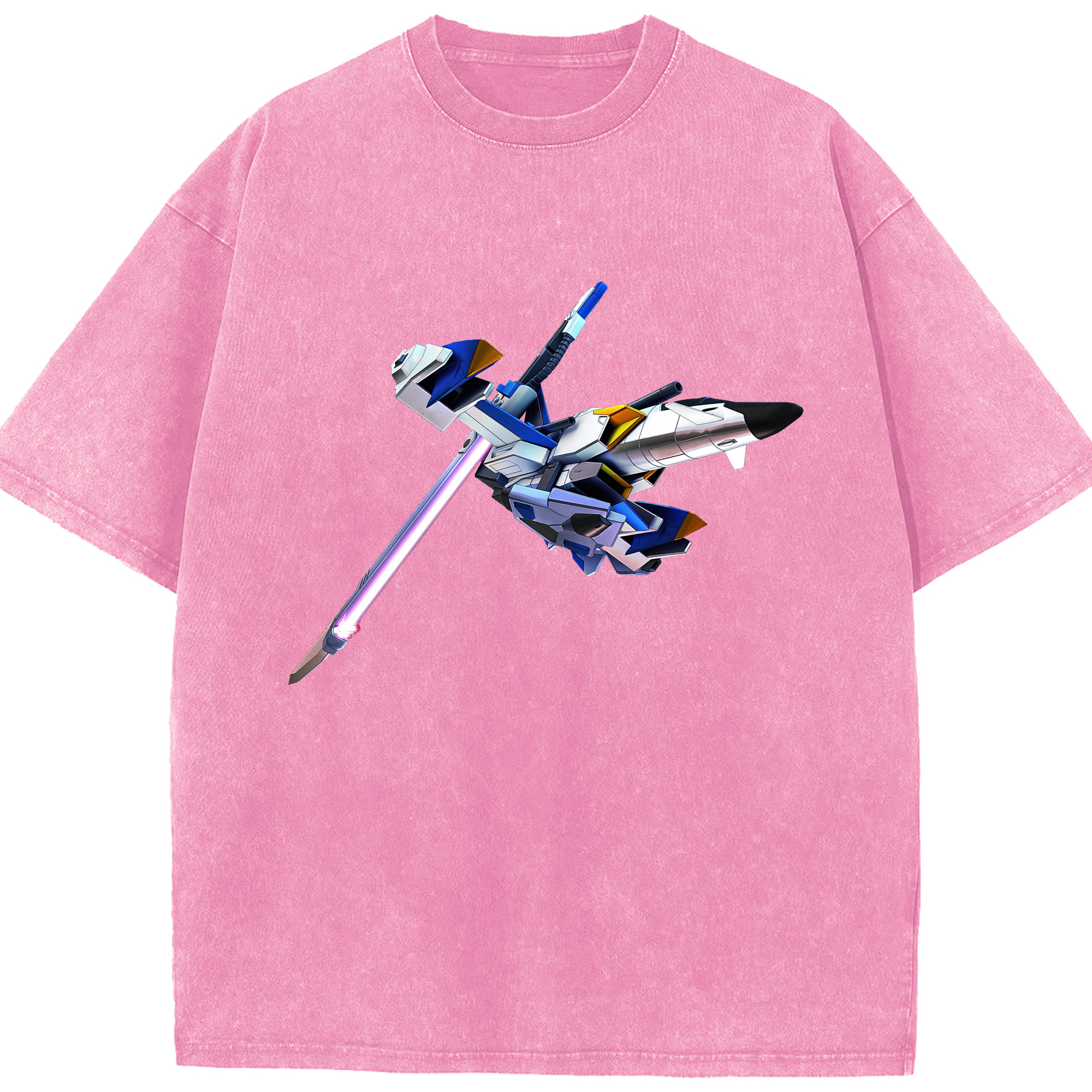 （画像用） 機動戦士ガンダム Mobile Suit Gundam 綿100% ヴィンテージ風 半袖Tシャツ（フロントプリント）